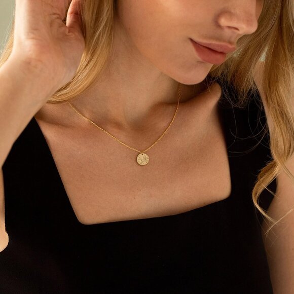 ⚡Sun Moon Sunlight Evil Eye Infinity Italian Horn Softball Compass elegant - Picture 2 of 7